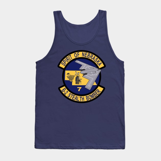 B-2 Stealth Bomber - Nebraska Tank Top by MBK